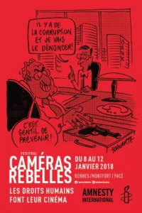 Affiche de la 3ème édition du Festival en 2018 : les lanceurs d'alerte